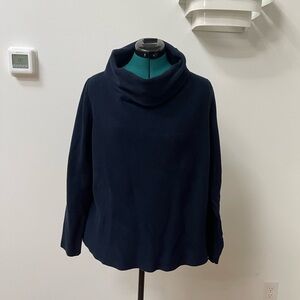 COS Navy Cowl Neck Sweater